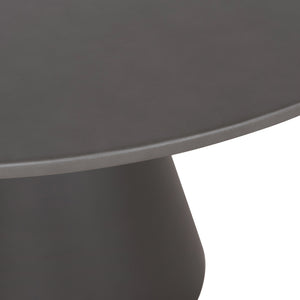 ΤΡΑΠΕΖΙ ΤΡΑΠΕΖΑΡΙΑΣ ΣΤΡΟΓΓΥΛΟ RAIKO HM6573.01 ΓΚΡΙ FIBER CEMENT Φ130x75Υεκ - Pakobazaar