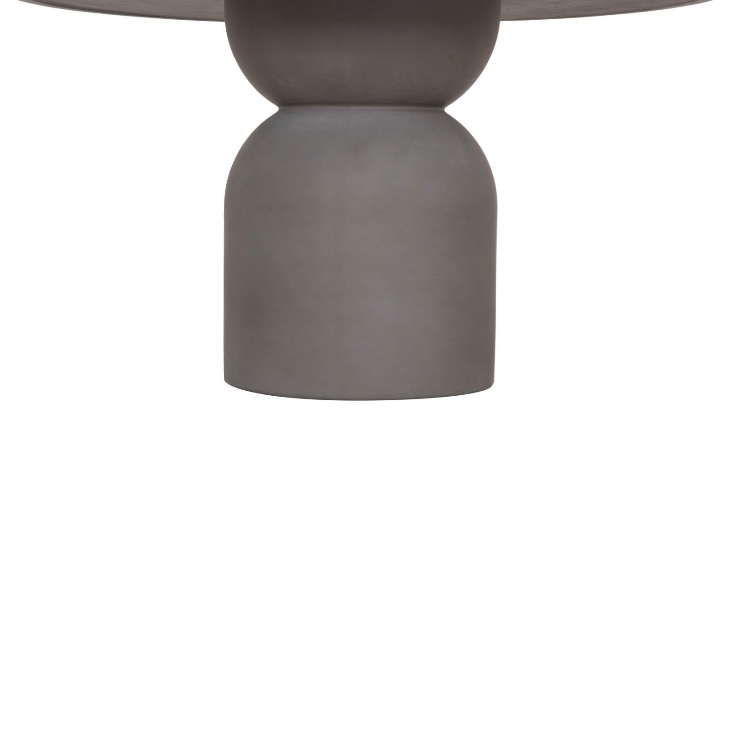 ΤΡΑΠΕΖΙ ΤΡΑΠΕΖΑΡΙΑΣ ΣΤΡΟΓΓΥΛΟ KAZVIN HM6582.01 ΓΚΡΙ FIBER CEMENT Φ130x73Υεκ - Pakobazaar