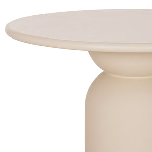 ΤΡΑΠΕΖΙ ΤΡΑΠΕΖΑΡΙΑΣ ΣΤΡΟΓΓΥΛΟ KAZVIN HM6582.02 ΜΠΕΖ FIBER CEMENT Φ130x73Υεκ - Pakobazaar