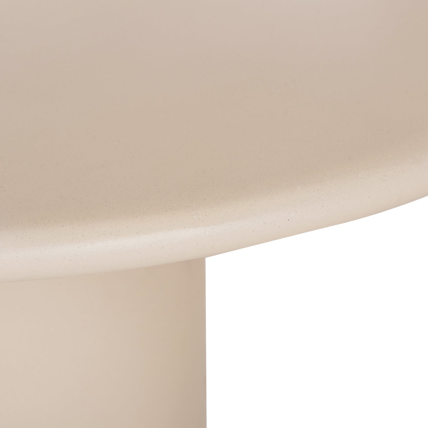 ΤΡΑΠΕΖΙ ΤΡΑΠΕΖΑΡΙΑΣ ΣΤΡΟΓΓΥΛΟ KAZVIN HM6582.02 ΜΠΕΖ FIBER CEMENT Φ130x73Υεκ - Pakobazaar