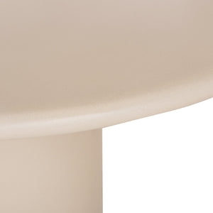 ΤΡΑΠΕΖΙ ΤΡΑΠΕΖΑΡΙΑΣ ΣΤΡΟΓΓΥΛΟ KAZVIN HM6582.02 ΜΠΕΖ FIBER CEMENT Φ130x73Υεκ - Pakobazaar