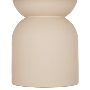 ΤΡΑΠΕΖΙ ΤΡΑΠΕΖΑΡΙΑΣ ΣΤΡΟΓΓΥΛΟ KAZVIN HM6582.02 ΜΠΕΖ FIBER CEMENT Φ130x73Υεκ - Pakobazaar