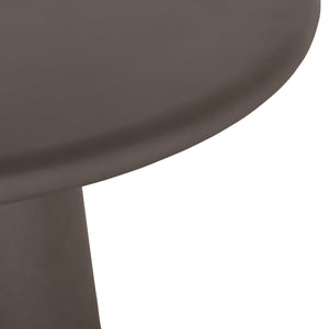 ΤΡΑΠΕΖΙ ΤΡΑΠΕΖΑΡΙΑΣ ΣΤΡΟΓΓΥΛΟ NAYU HM6583.01 ΓΚΡΙ FIBER CEMENT Φ120x73Υεκ - Pakobazaar