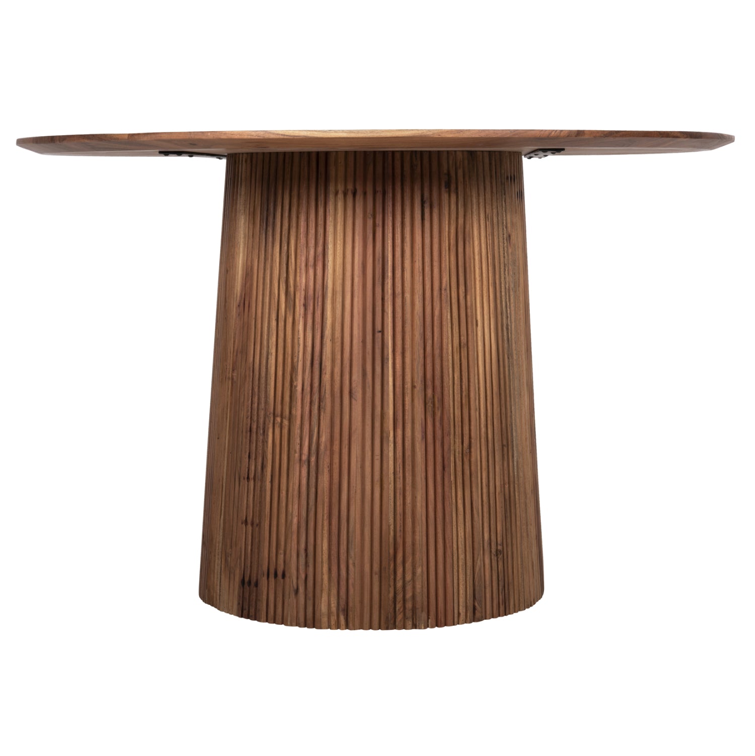 ΤΡΑΠΕΖΙ ΤΡΑΠΕΖΑΡΙΑΣ ΣΤΡΟΓΓΥΛΟ GROOT HM9684 ΜΑΣΙΦ ΞΥΛΟ ΑΚΑΚΙΑΣ ΣΕ ΦΥΣΙΚΟ Φ120x79Υεκ - Pakobazaar