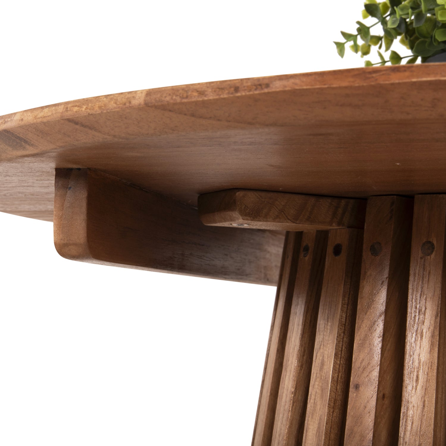 ΤΡΑΠΕΖΙ ΤΡΑΠΕΖΑΡΙΑΣ ΣΤΡΟΓΓΥΛΟ FRANTZ HM9832.11 ΜΑΣΙΦ ΞΥΛΟ MINDI ΣΕ ΦΥΣΙΚΟ Φ80X75Υεκ. - Pakobazaar