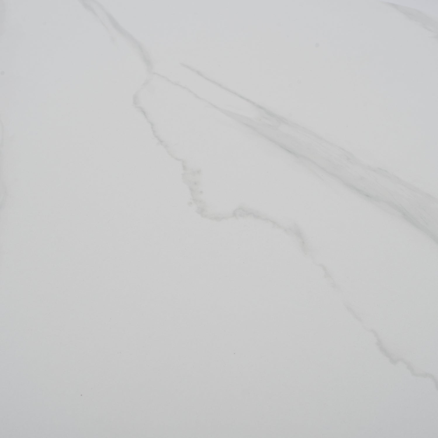 ΤΡΑΠΕΖΙ ΤΡΑΠΕΖΑΡΙΑΣ ΣΤΡΟΓΓΥΛΟ SYNTEC HM9309.02 SINTERED STONE ΛΕΥΚΟ ΜΕΤΑΛ.ΠΟΔΙΑ Φ115x75Y εκ. - Pakobazaar