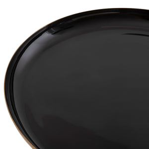 ΤΡΑΠΕΖΙA ΣΑΛΟΝΙΟΥ 2ΤΜΧ OLUF HM9922 ΜΕΤΑΛΛΟ ΕΜΑΓΙΕ-GLOSSY ΜΑΥΡΟ-ΜΑΤ ΧΡΥΣΟ Φ50 & Φ41 εκ. - Pakobazaar