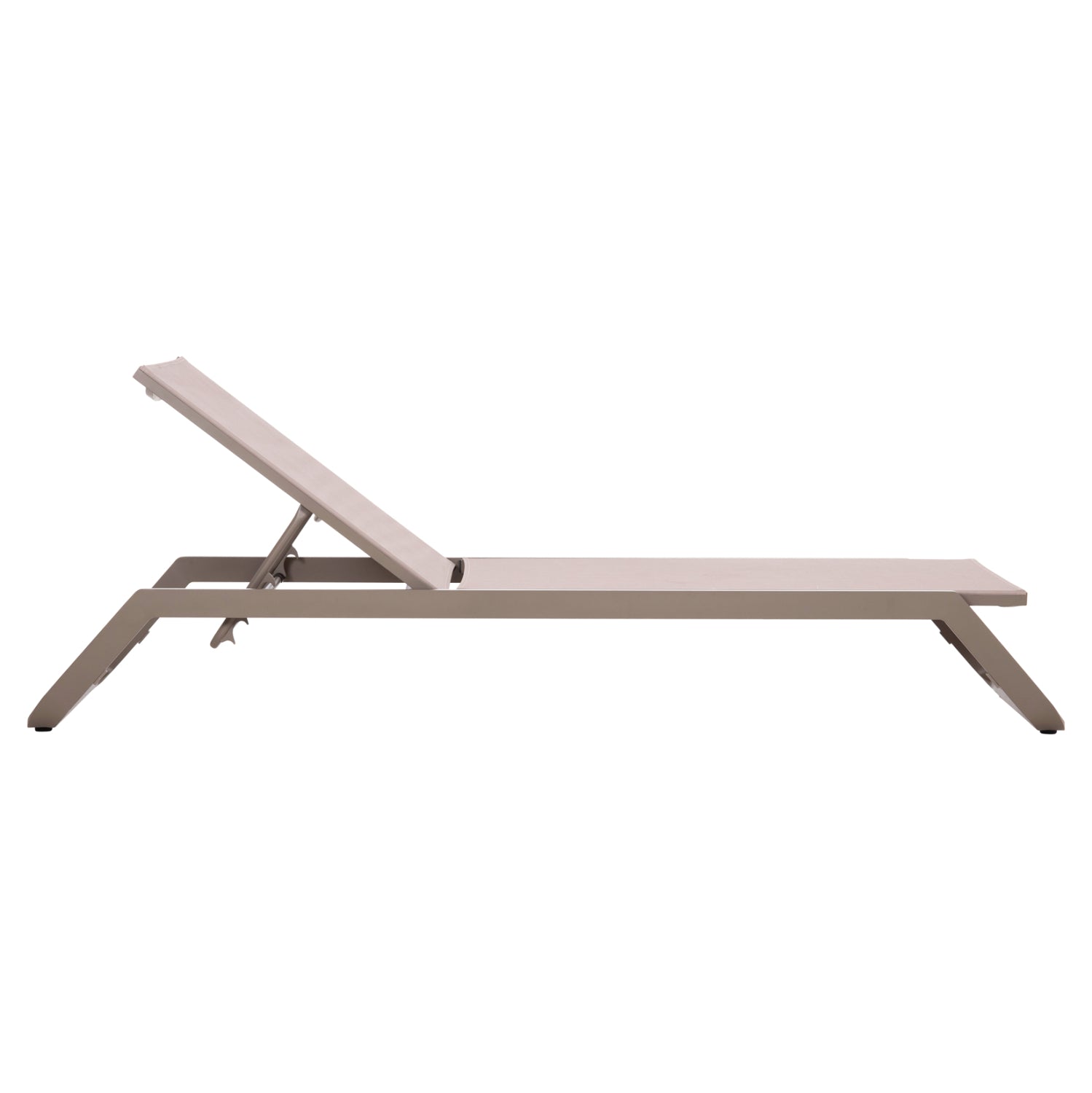 ΞΑΠΛΩΣΤΡΑ ΑΛΟΥΜΙΝΙΟΥ MARIMAR HM6562.03 ΣΚΕΛΕΤΟΣ TAUPE & TEXTILENE ΜΠΕΖ 220x67.5x31.5Υεκ - Pakobazaar