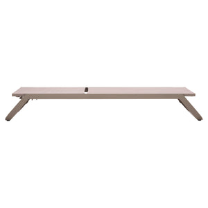 ΞΑΠΛΩΣΤΡΑ ΑΛΟΥΜΙΝΙΟΥ MARIMAR HM6562.03 ΣΚΕΛΕΤΟΣ TAUPE & TEXTILENE ΜΠΕΖ 220x67.5x31.5Υεκ - Pakobazaar