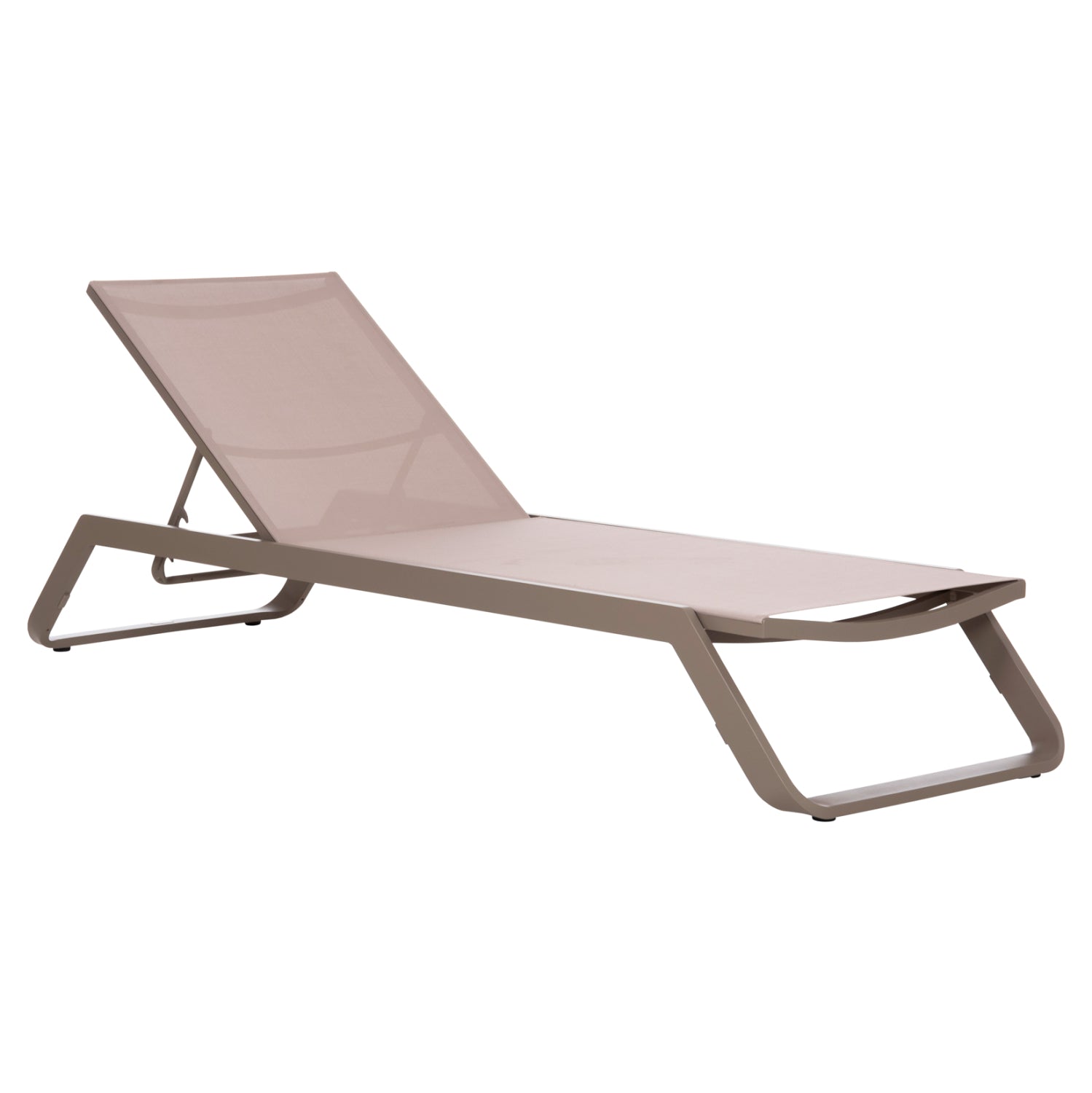 ΞΑΠΛΩΣΤΡΑ ΑΛΟΥΜΙΝΙΟΥ MARIMAR HM6562.03 ΣΚΕΛΕΤΟΣ TAUPE & TEXTILENE ΜΠΕΖ 220x67.5x31.5Υεκ - Pakobazaar