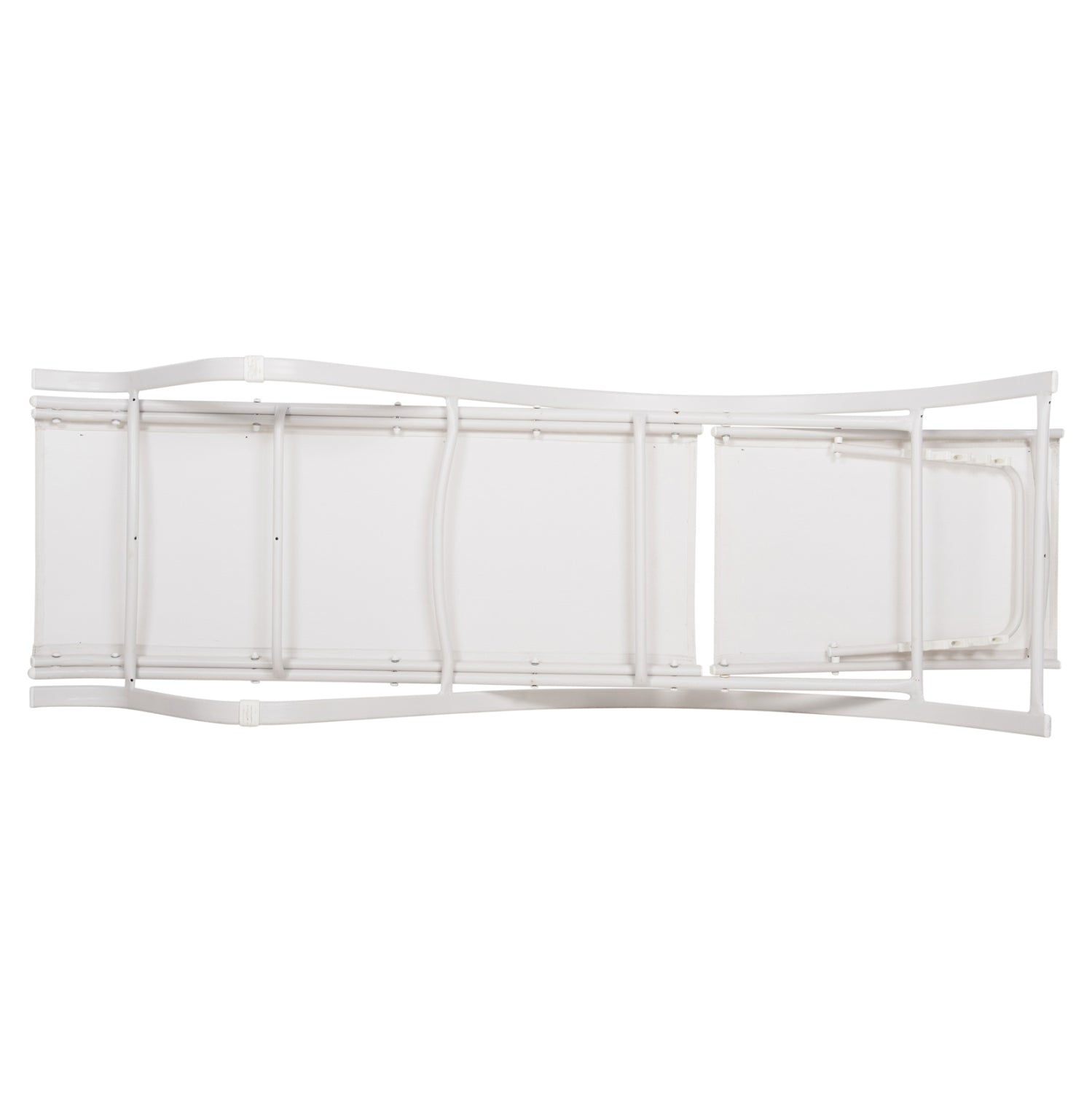 ΞΑΠΛΩΣΤΡΑ ΑΛΟΥΜΙΝΙΟΥ WAKANA  ΛΕΥΚΗ ΜΕ TEXTLINE ΛΕΥΚΟ HM5133.02 194x54-66x30 cm. - Pakobazaar