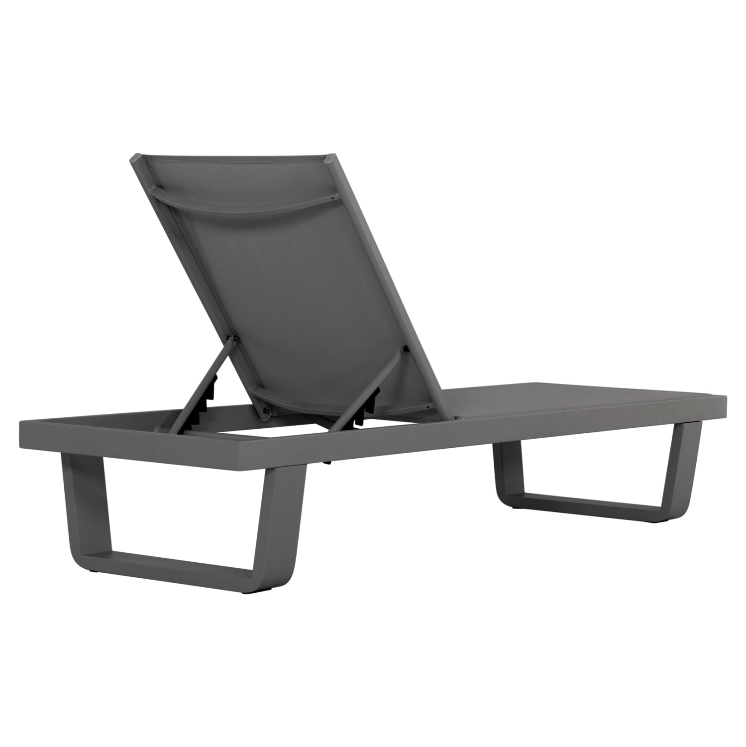 ΞΑΠΛΩΣΤΡΑ ΑΛΟΥΜΙΝΙΟΥ ΜΕ ΥΦΑΣΜΑ TESLIN RICKON HM6292.01 ΣΕ ΓΚΡΙ 198x61,5x97Υεκ. - Pakobazaar