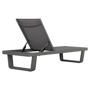 ΞΑΠΛΩΣΤΡΑ ΑΛΟΥΜΙΝΙΟΥ ΜΕ ΥΦΑΣΜΑ TESLIN RICKON HM6292.01 ΣΕ ΓΚΡΙ 198x61,5x97Υεκ. - Pakobazaar