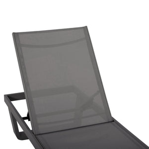 ΞΑΠΛΩΣΤΡΑ ΑΛΟΥΜΙΝΙΟΥ ΜΕ ΥΦΑΣΜΑ TESLIN RICKON HM6292.01 ΣΕ ΓΚΡΙ 198x61,5x97Υεκ. - Pakobazaar