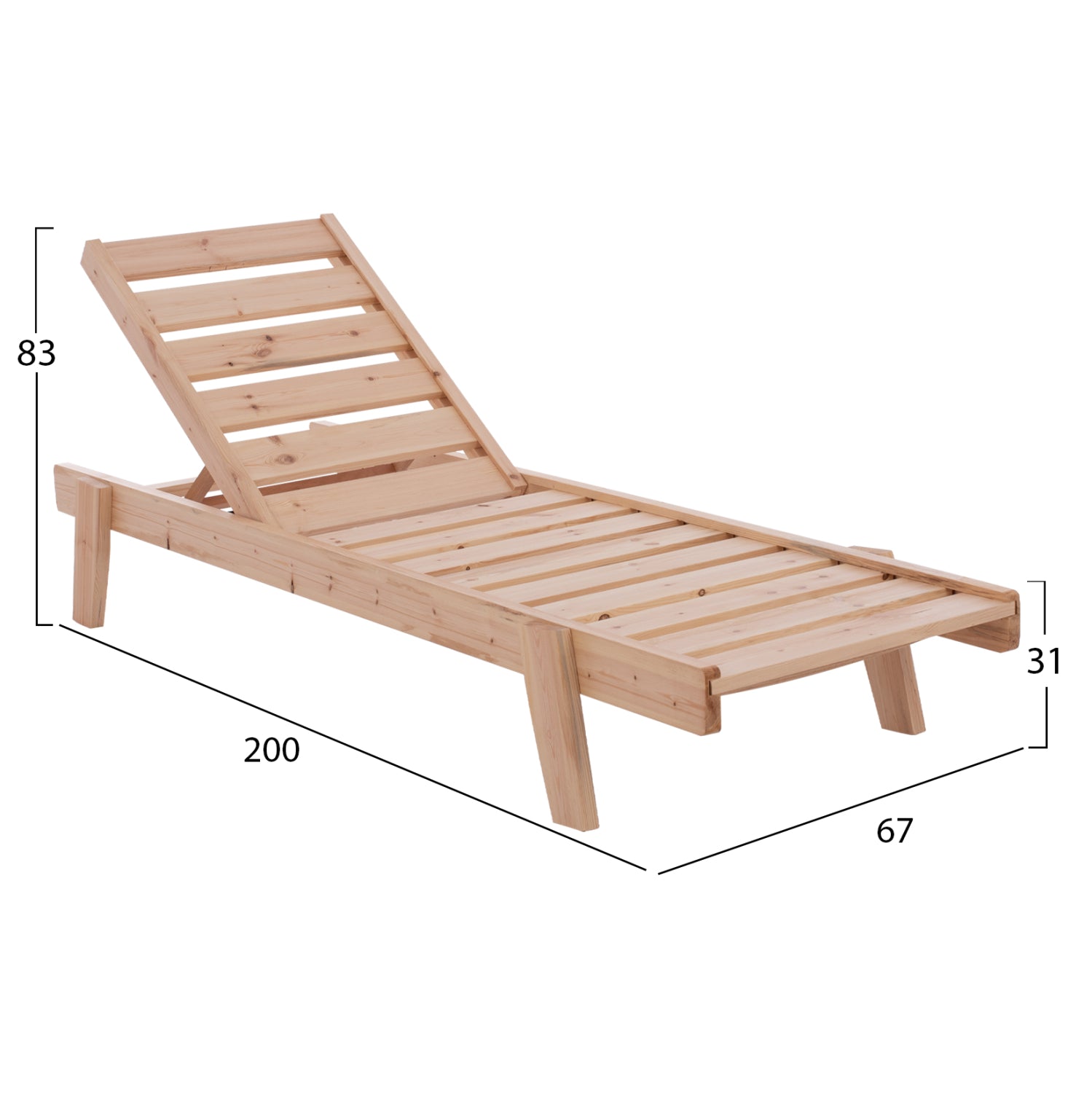 ΞΑΠΛΩΣΤΡΑ ΕΠΑΓΓΕΛΜΑΤΙΚΗ ΑΠΟ ΜΑΣΙΦ ΣΟΥΗΔΙΚΟ ΞΥΛΟ SAMOS HM11643 67x200x83 εκ. - Pakobazaar