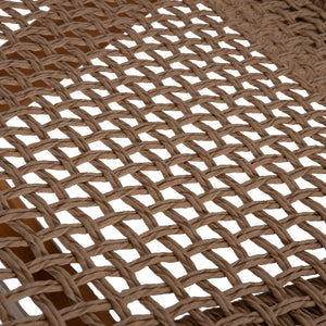 ΞΑΠΛΩΣΤΡΑ PATRON HM5993 TEAK ΞΥΛΟ ΚΑΙ ΣΧΟΙΝΙ VIRO ΣΕ ΠΛΕΞΗ WICKER 191x65x86Yεκ. - Pakobazaar