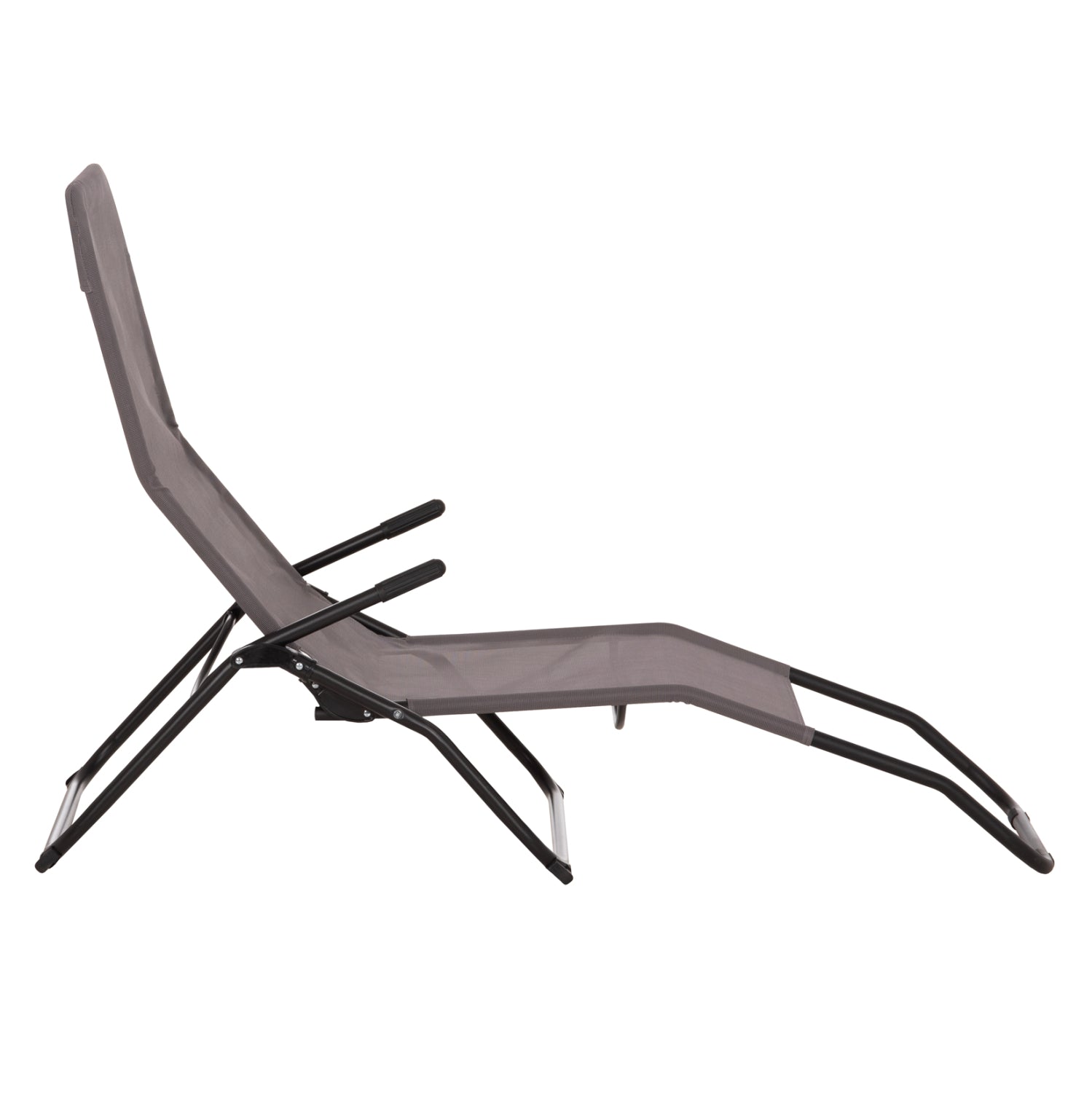 ΞΑΠΛΩΣΤΡΑ ΚΟΥΝΙΣΤΗ SWINGSAND HM6553.01 ΓΚΡΙ TEXTILENE--ΜΑΥΡΟ ΜΕΤΑΛΛΟ 143x60x94Υεκ - Pakobazaar
