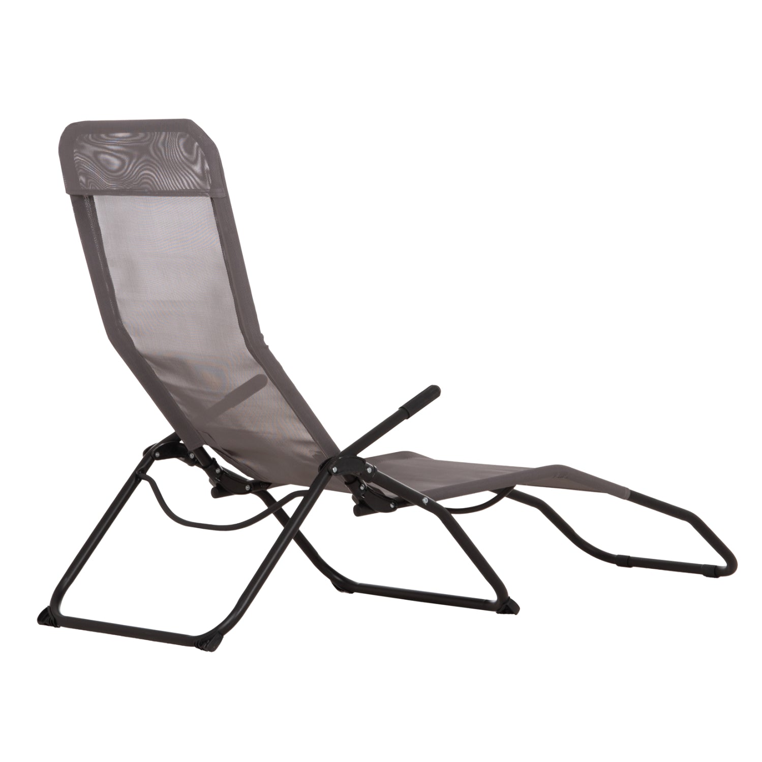 ΞΑΠΛΩΣΤΡΑ ΚΟΥΝΙΣΤΗ SWINGSAND HM6553.01 ΓΚΡΙ TEXTILENE--ΜΑΥΡΟ ΜΕΤΑΛΛΟ 143x60x94Υεκ - Pakobazaar