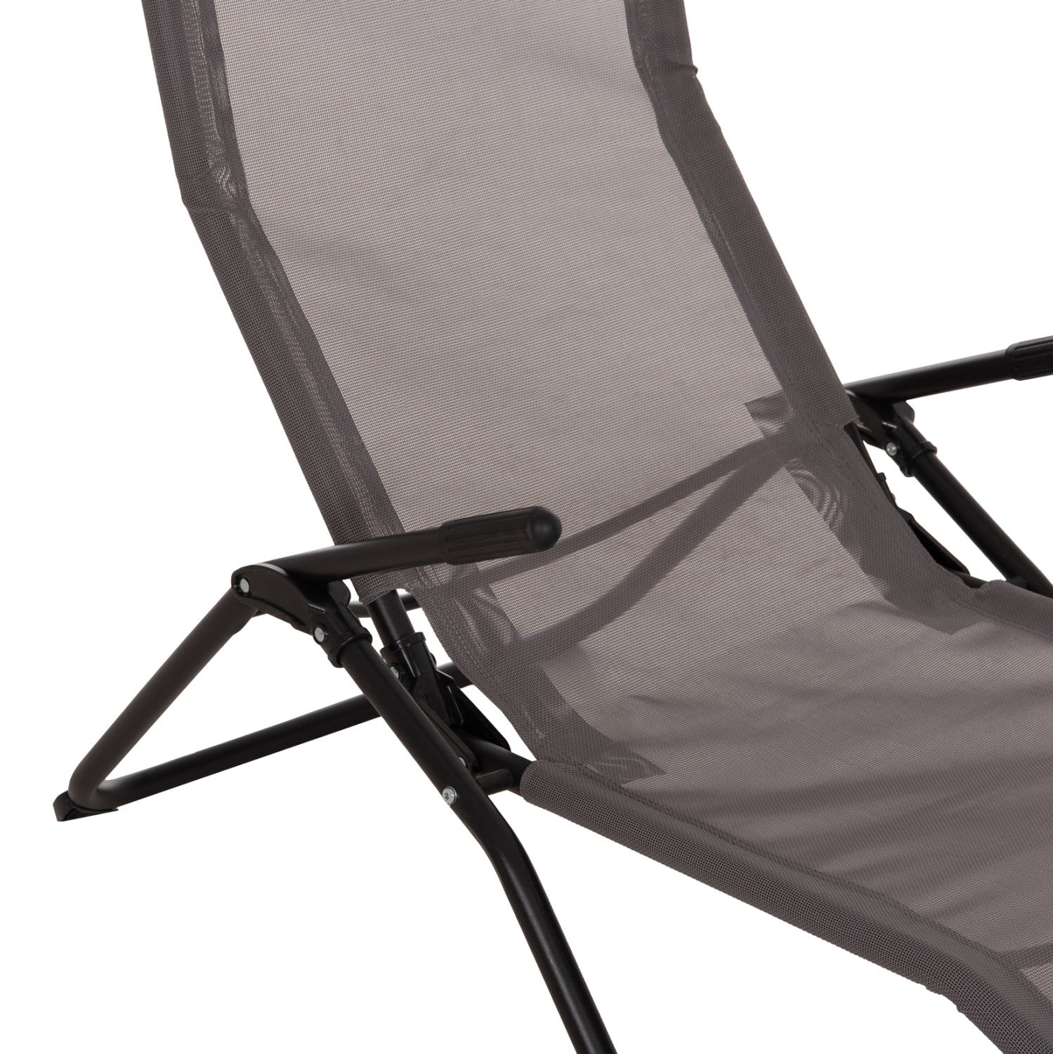 ΞΑΠΛΩΣΤΡΑ ΚΟΥΝΙΣΤΗ SWINGSAND HM6553.01 ΓΚΡΙ TEXTILENE--ΜΑΥΡΟ ΜΕΤΑΛΛΟ 143x60x94Υεκ - Pakobazaar
