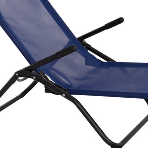 ΞΑΠΛΩΣΤΡΑ ΚΟΥΝΙΣΤΗ SWINGSAND HM6553.05 ΜΠΛΕ TEXTILENE--ΜΑΥΡΟ ΜΕΤΑΛΛΟ 143x60x94Υεκ - Pakobazaar