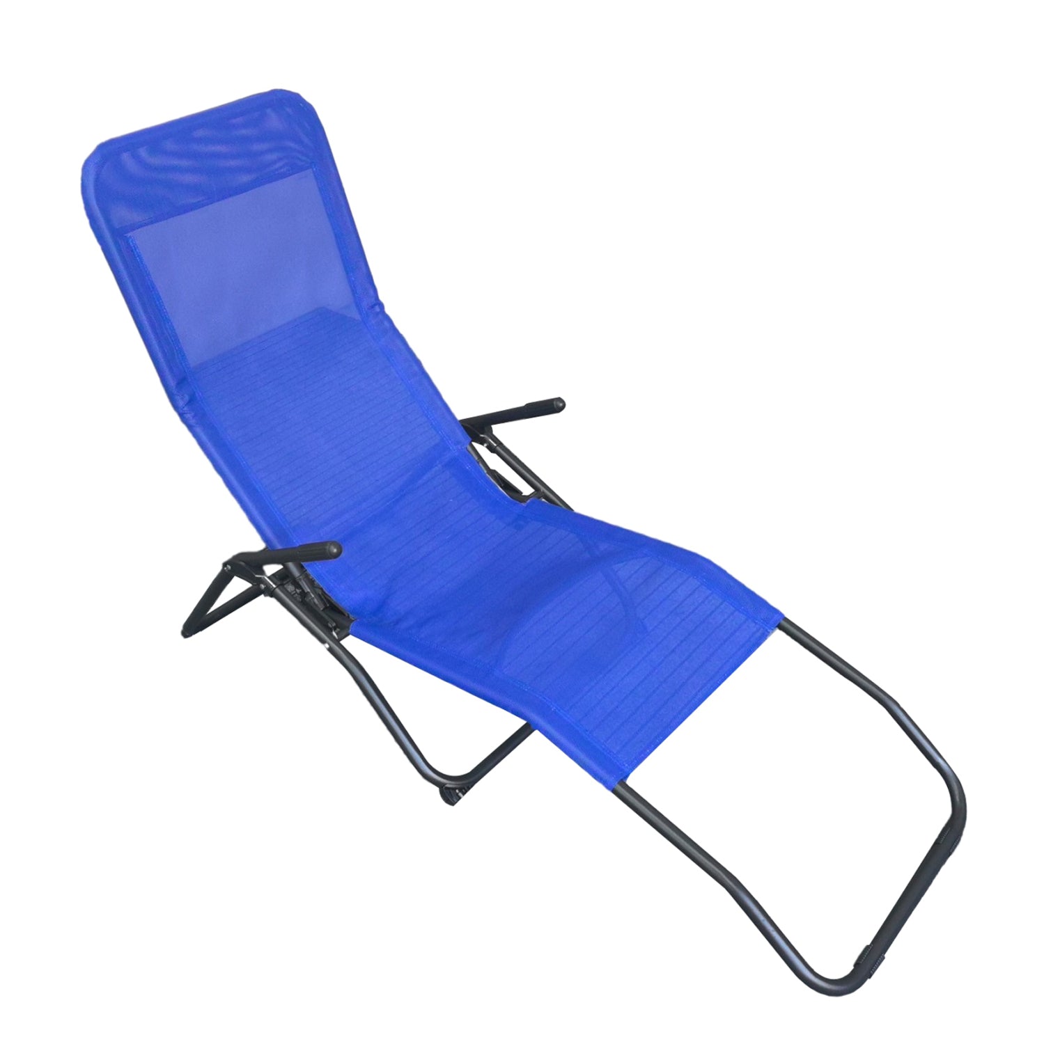 ΞΑΠΛΩΣΤΡΑ ΚΟΥΝΙΣΤΗ SWINGSAND HM6553.05 ΜΠΛΕ TEXTILENE--ΜΑΥΡΟ ΜΕΤΑΛΛΟ 142x60x95Υεκ - Pakobazaar