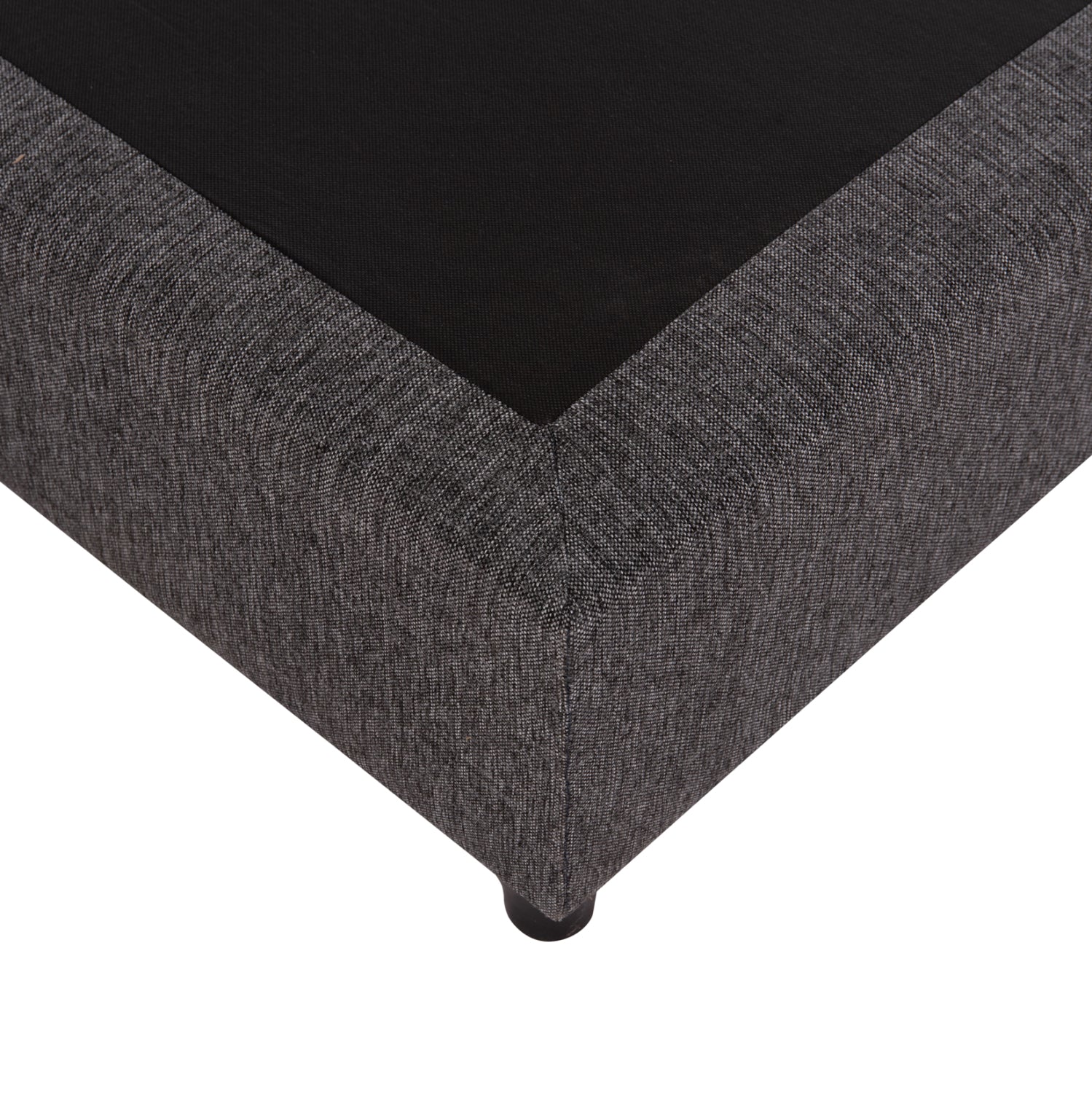 ΥΠΟΣΤΡΩΜΑ/ΚΡΕΒΑΤΙ KING-SIZE SIGGY HM21218 ΓΚΡΙ ΥΦΑΣΜΑ--ΓΙΑ 180x200εκ. - Pakobazaar