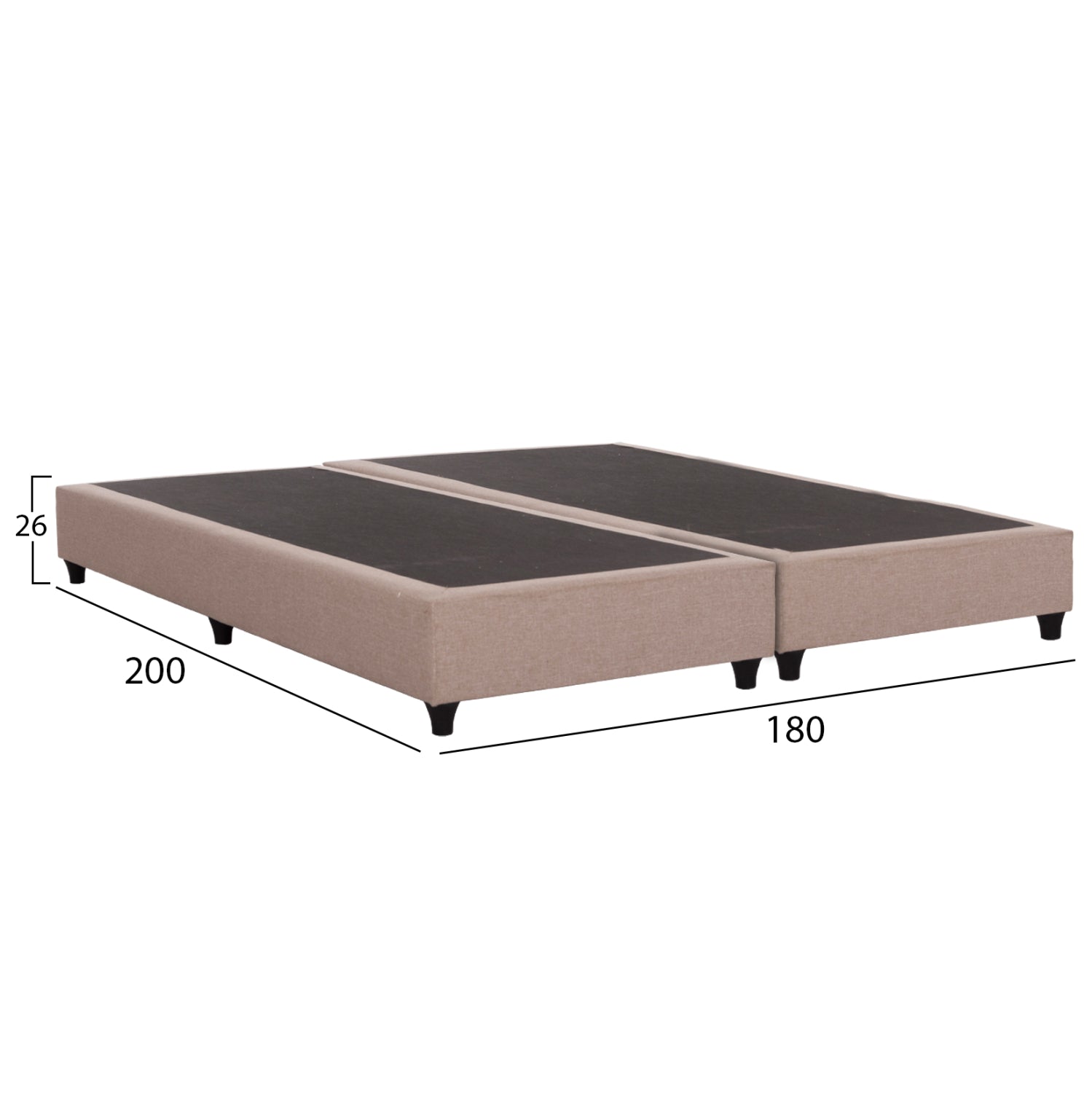 ΥΠΟΣΤΡΩΜΑ/ΚΡΕΒΑΤΙ KING-SIZE SIGGY HM21218.01 ΜΠΕΖ ΥΦΑΣΜΑ--ΓΙΑ 180x200εκ. - Pakobazaar
