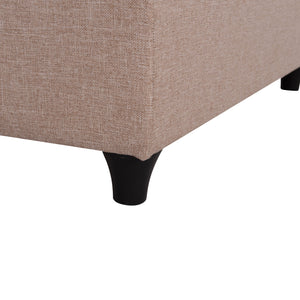 ΥΠΟΣΤΡΩΜΑ/ΚΡΕΒΑΤΙ KING-SIZE SIGGY HM21218.01 ΜΠΕΖ ΥΦΑΣΜΑ--ΓΙΑ 180x200εκ. - Pakobazaar