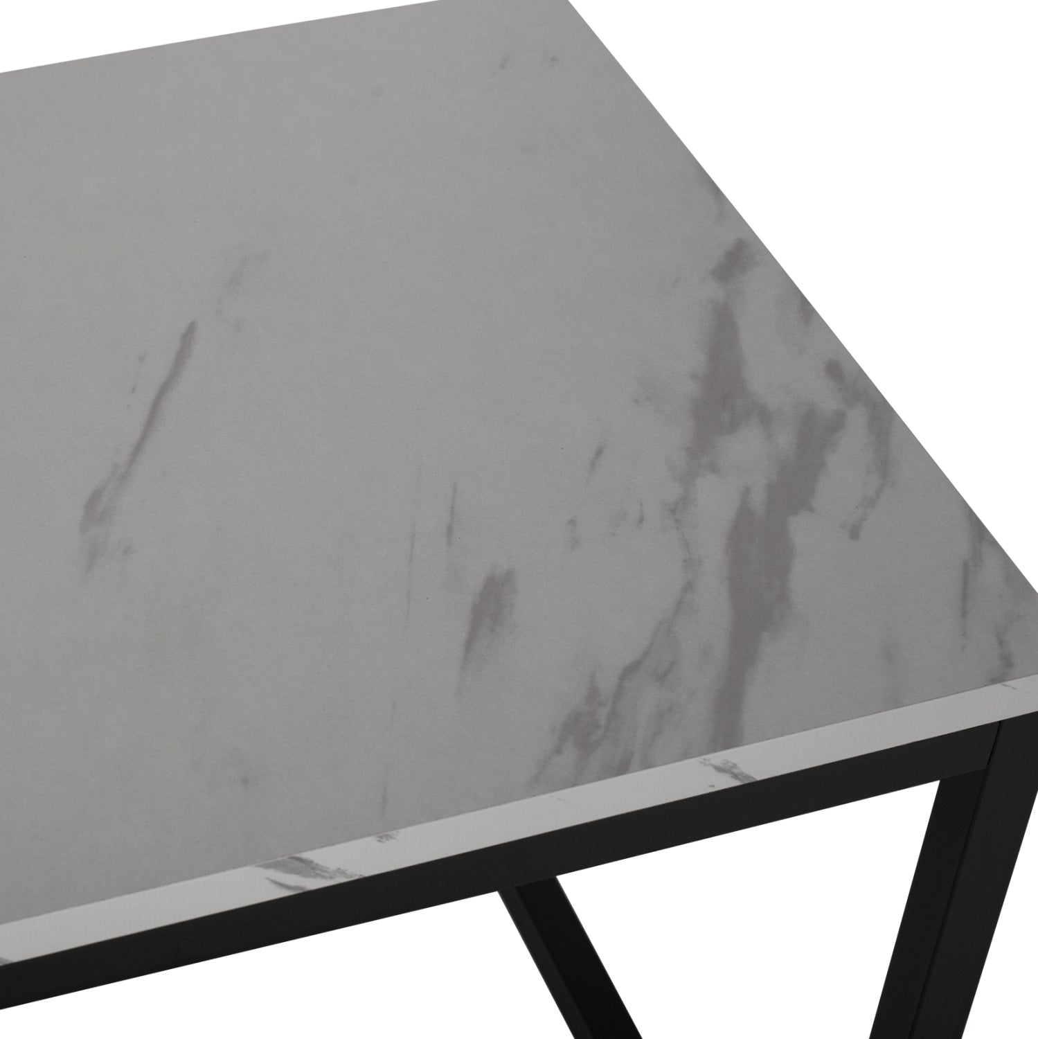 ΖΙΓΚΟΝ GRELAY 2 ΤΕΜ MDF ΟΨΗ ΜΑΡΜΑΡΟΥ & ΜΕΤΑΛΛΟ HM8762.12 45Χ45Χ50εκ. & 37Χ37Χ43 εκ. - Pakobazaar