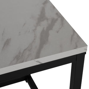 ΖΙΓΚΟΝ GRELAY 2 ΤΕΜ MDF ΟΨΗ ΜΑΡΜΑΡΟΥ & ΜΕΤΑΛΛΟ HM8762.12 45Χ45Χ50εκ. & 37Χ37Χ43 εκ. - Pakobazaar