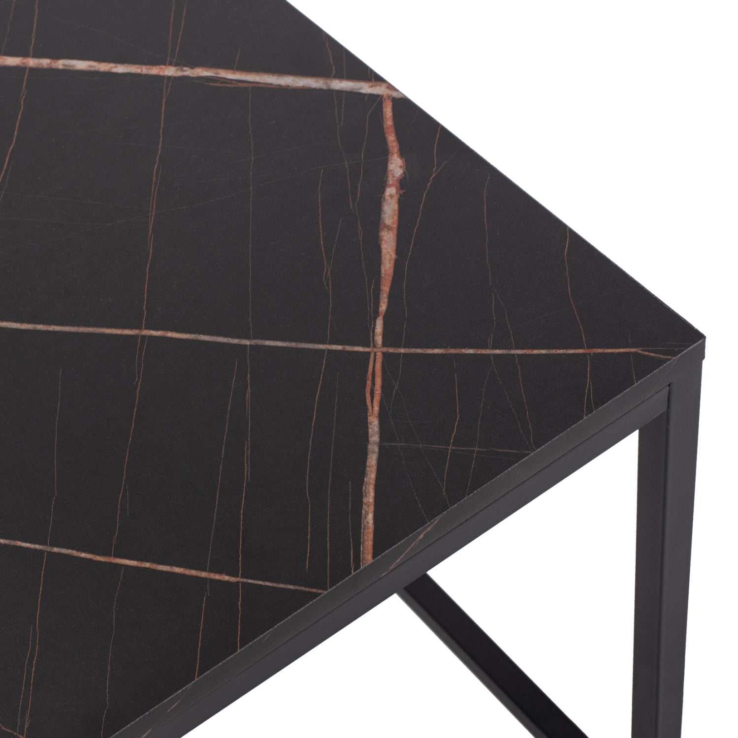 ΖΙΓΚΟΝ GRELAY 2 ΤΕΜ MDF ΟΨΗ ΜΑΡΜΑΡΟΥ & ΜΕΤΑΛΛΟ HM8762.13 45Χ45Χ50εκ. & 37Χ37Χ43 εκ. - Pakobazaar