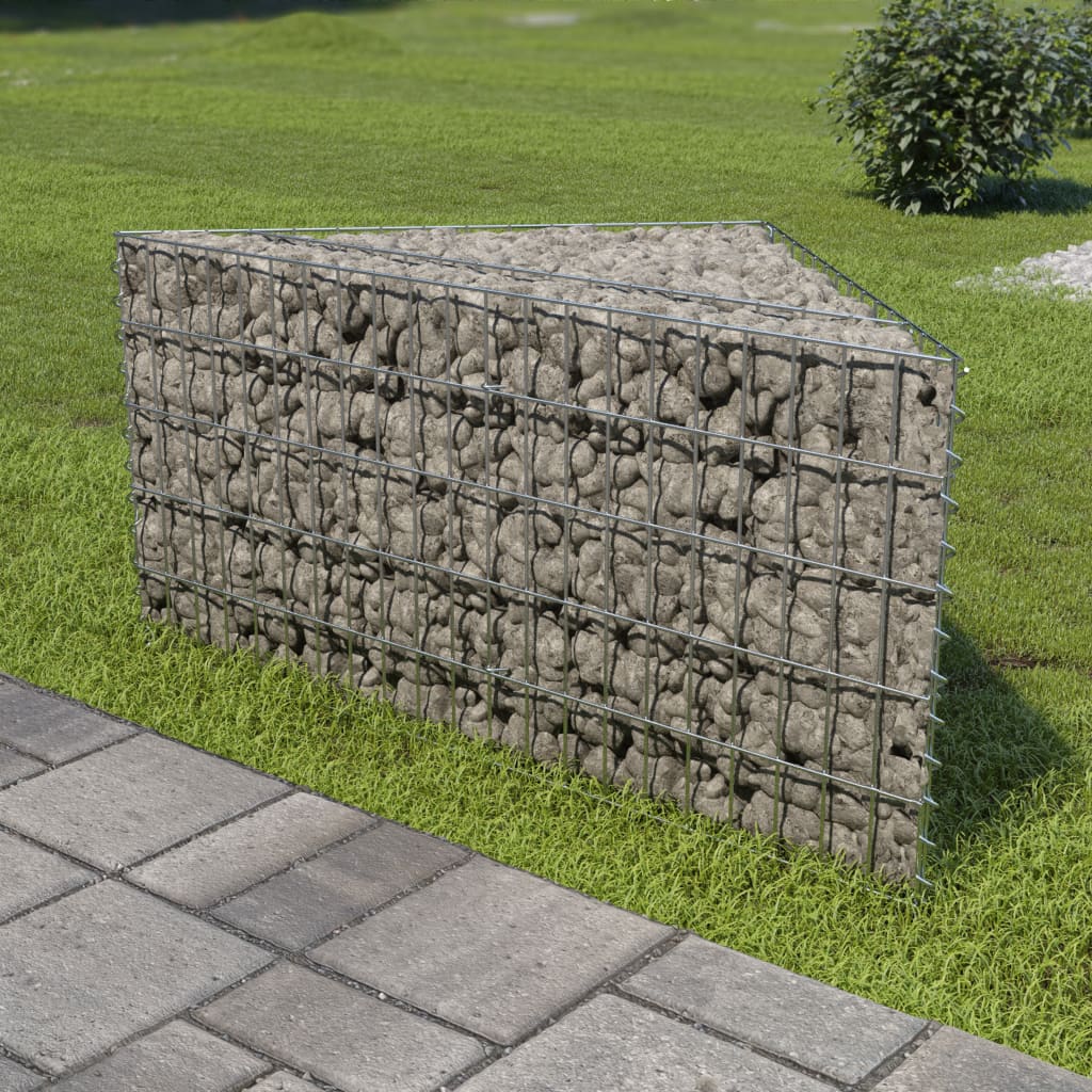 Gabion Raised Bed Galvanised Steel 75x75x50 cm