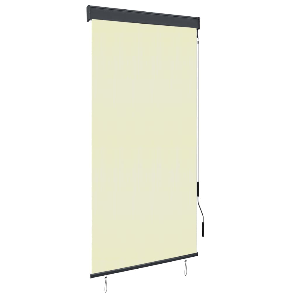 Outdoor Roller Blind 100x250 cm Cream