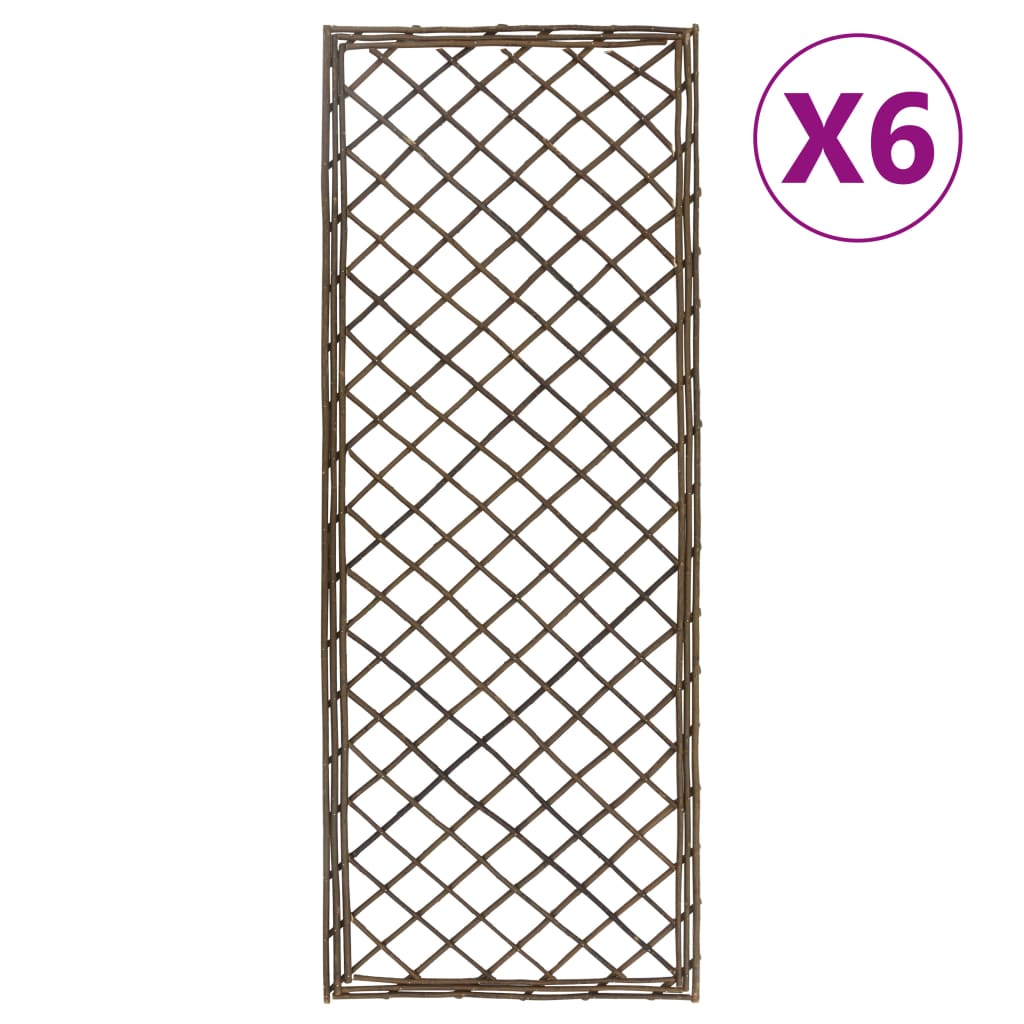 Garden Trellises 6 pcs 30x120 cm Willow