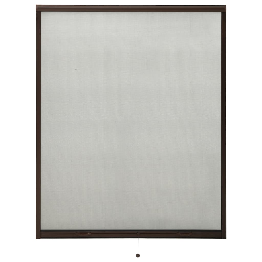 Roll down Insect Screen for Windows Brown 150x170 cm