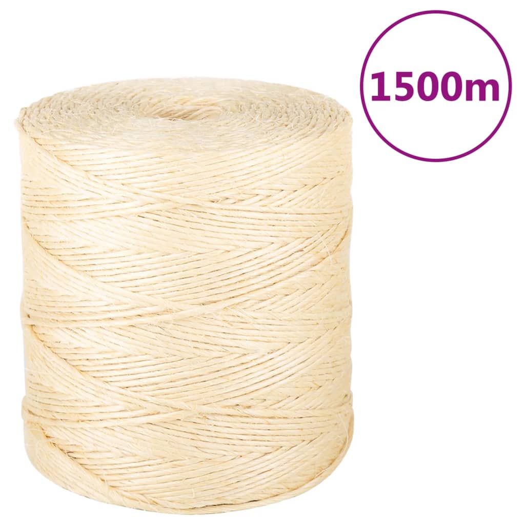 Rope 100% Sisal 2 mm 1500 m