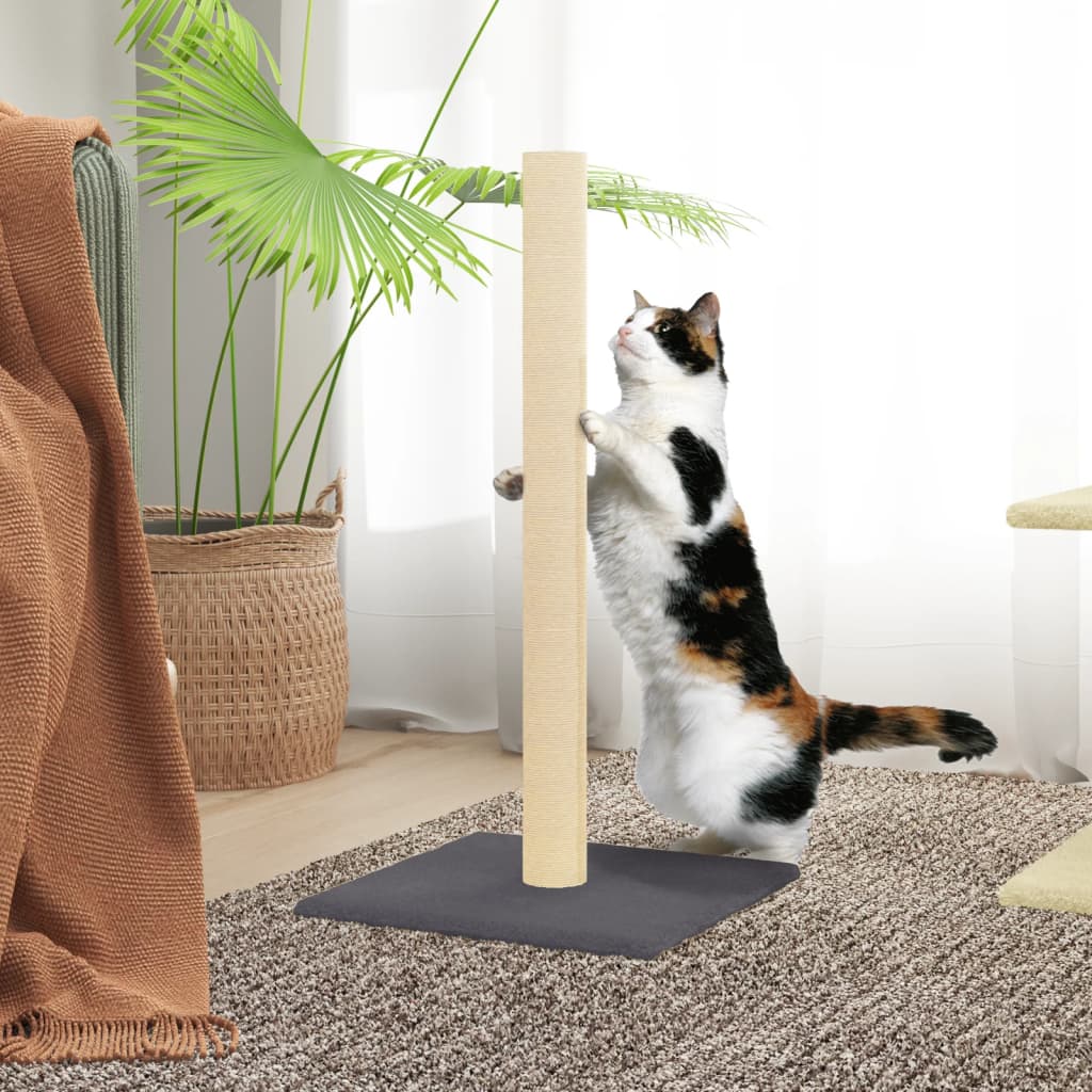 Cat Scratching Post Dark Grey 35x35x70 cm