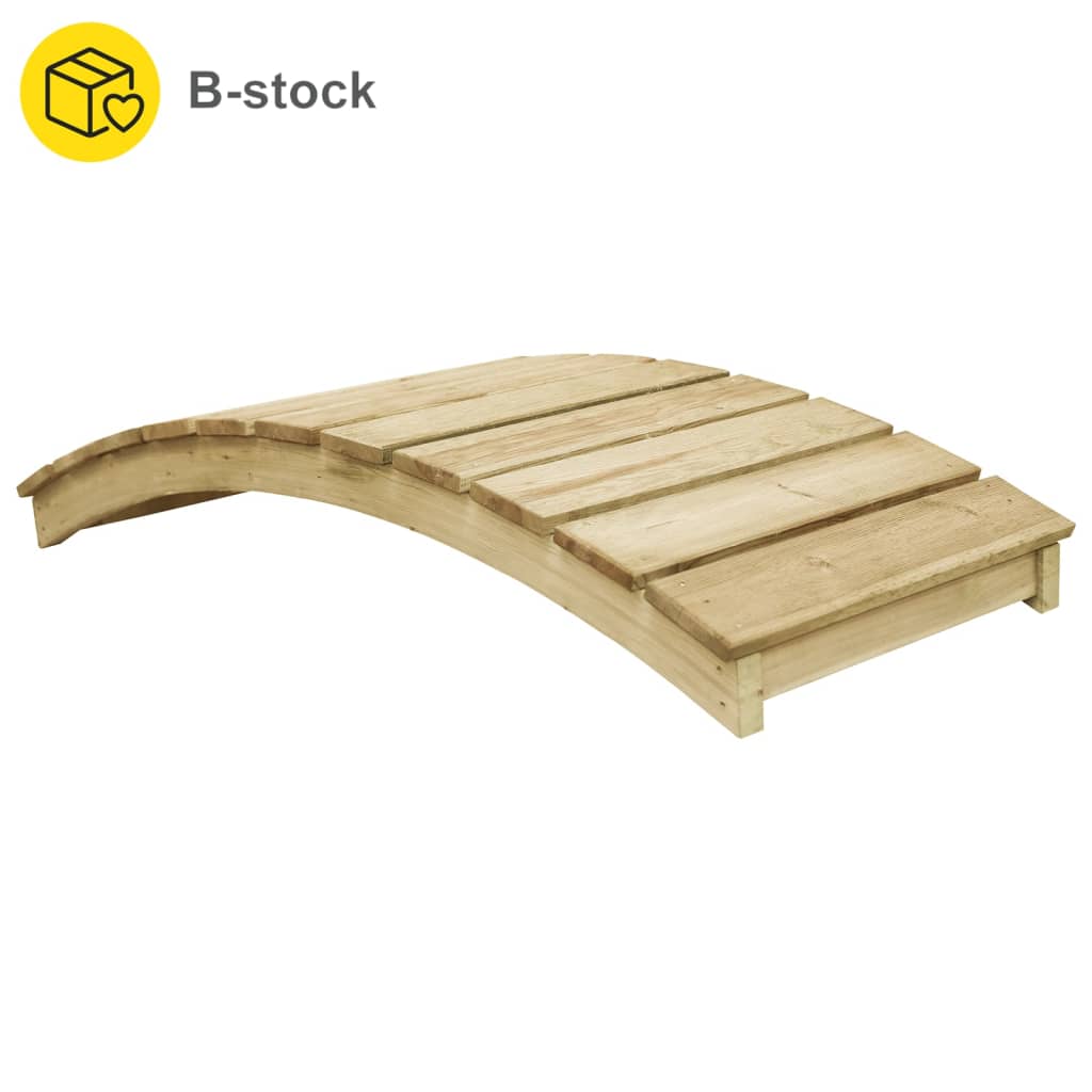 B-Stock Garden Bridge 170x74 cm Impregnated Solid Wood Pine