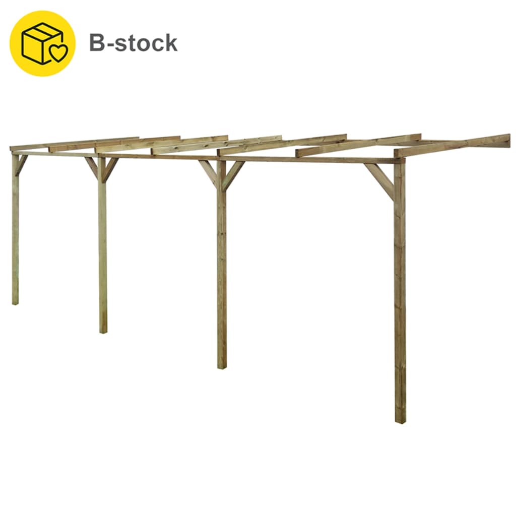 B-Stock Lean-To Pergola 2x6x2.2 m Impregnated Solid Wood Pine