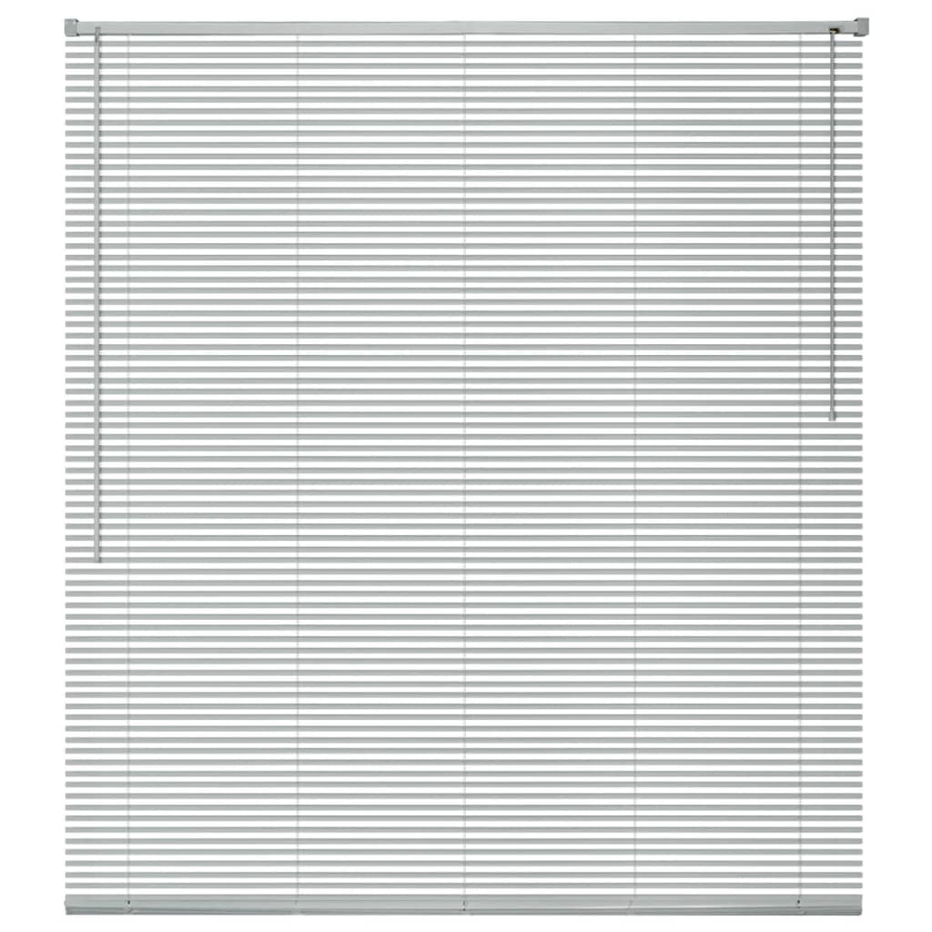Window Blinds Aluminium 140x220 cm Silver