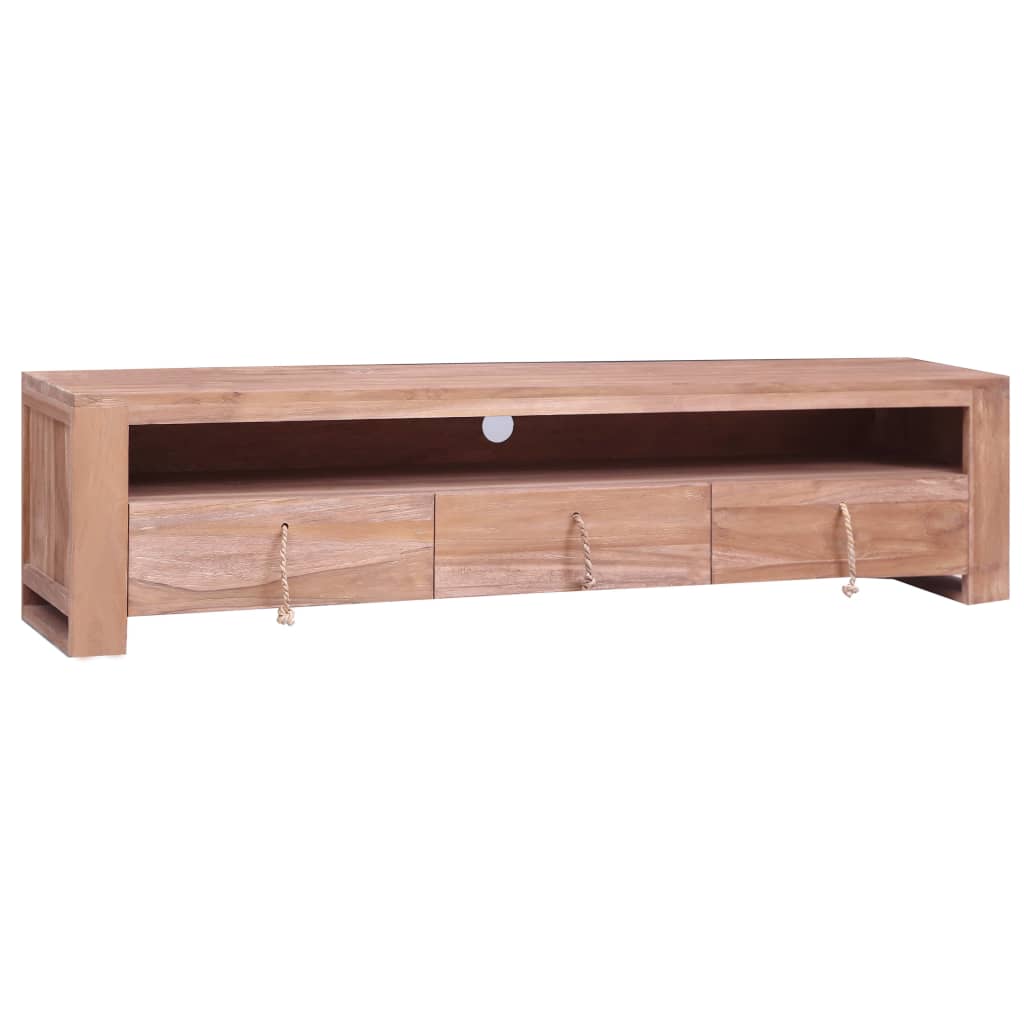 Έπιπλο Τηλεόρασης 140 x 30 x 35 εκ. από Μασίφ Ξύλο Teak