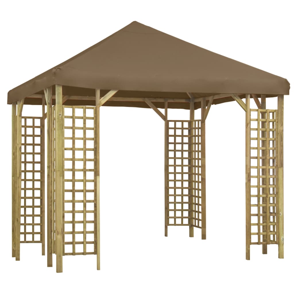 Gazebo 3x3 m Taupe