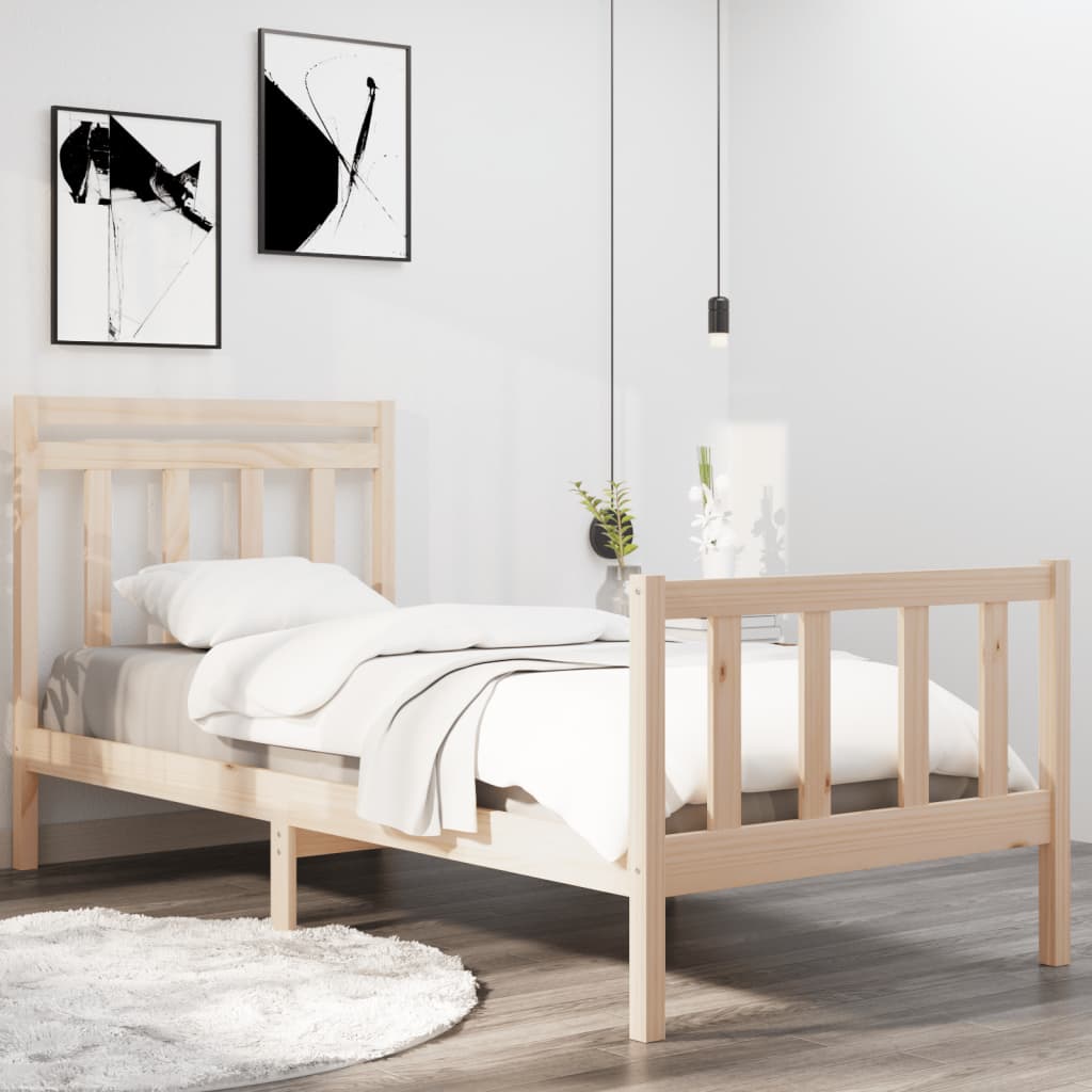 Massivholzbett 75x190 cm