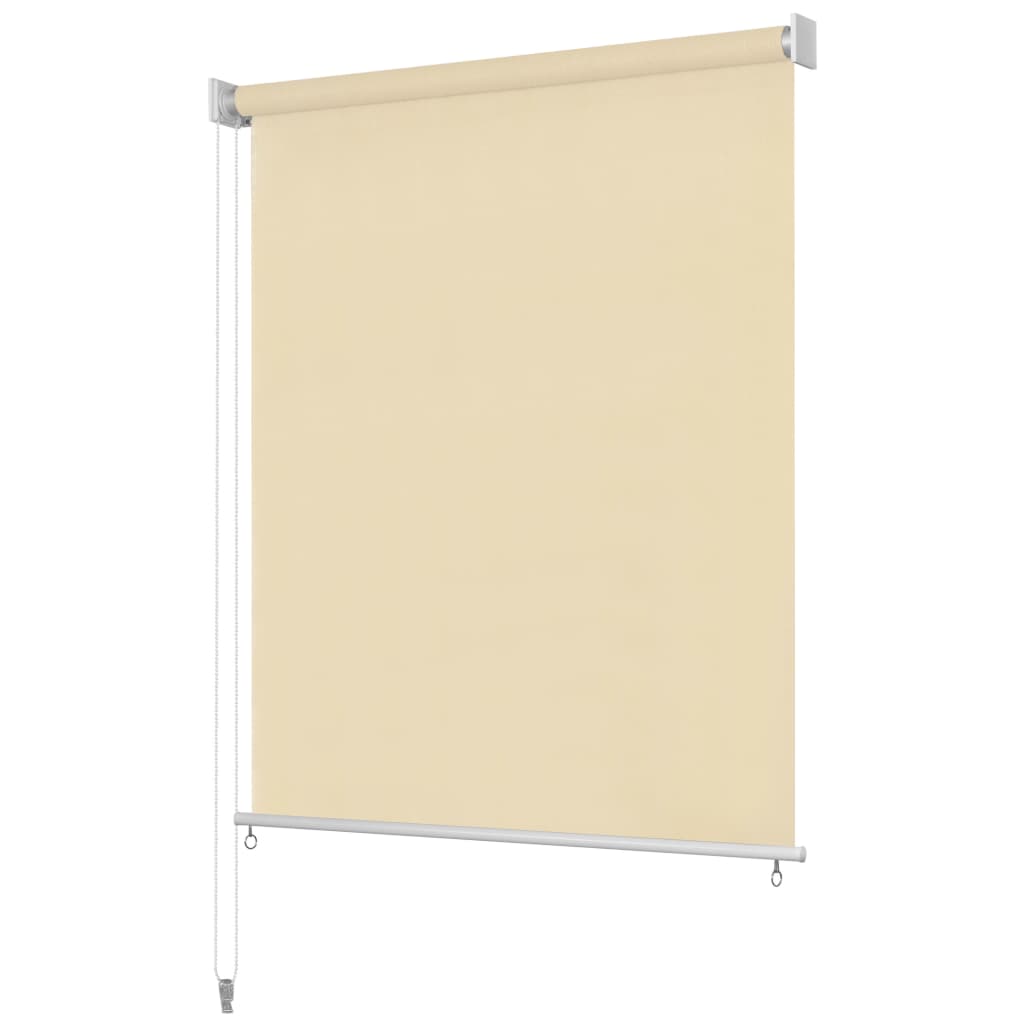 Outdoor Roller Blind Cream 80x230 cm HDPE