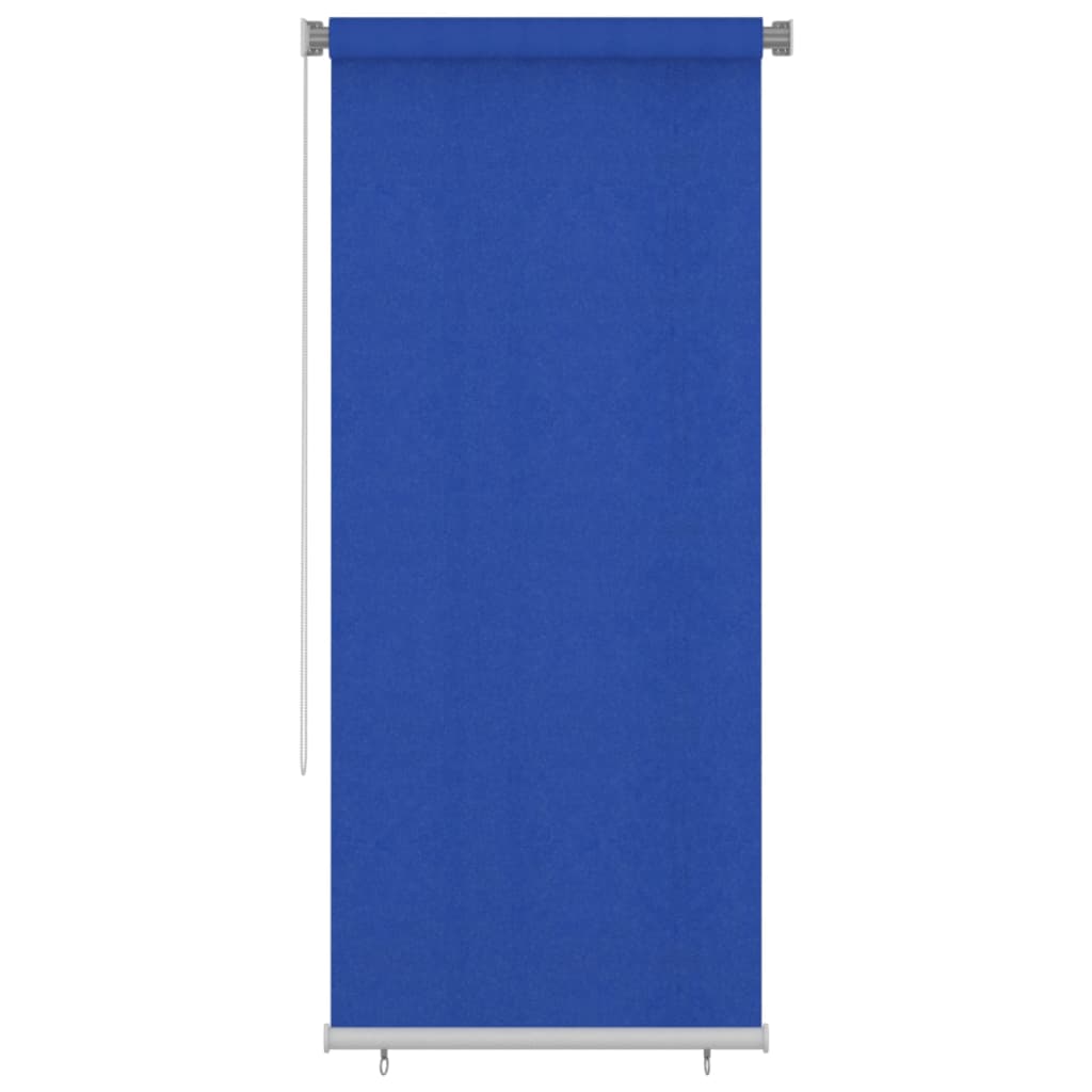 Outdoor Roller Blind 100x230 cm Blue HDPE