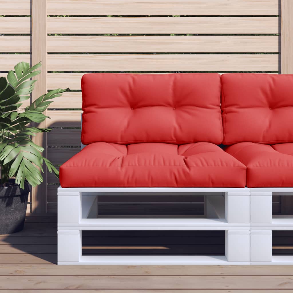 Μαξιλάρι Παλέτας Κόκκινο 70 x 40 x 12 εκ. Υφασμάτινο