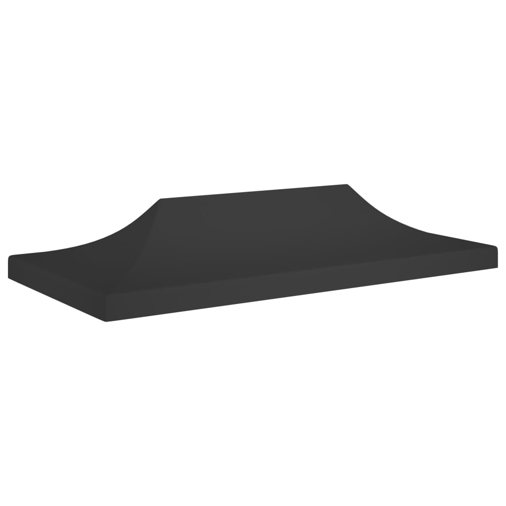 Party Tent Roof 6x3 m Black 270 g/m²