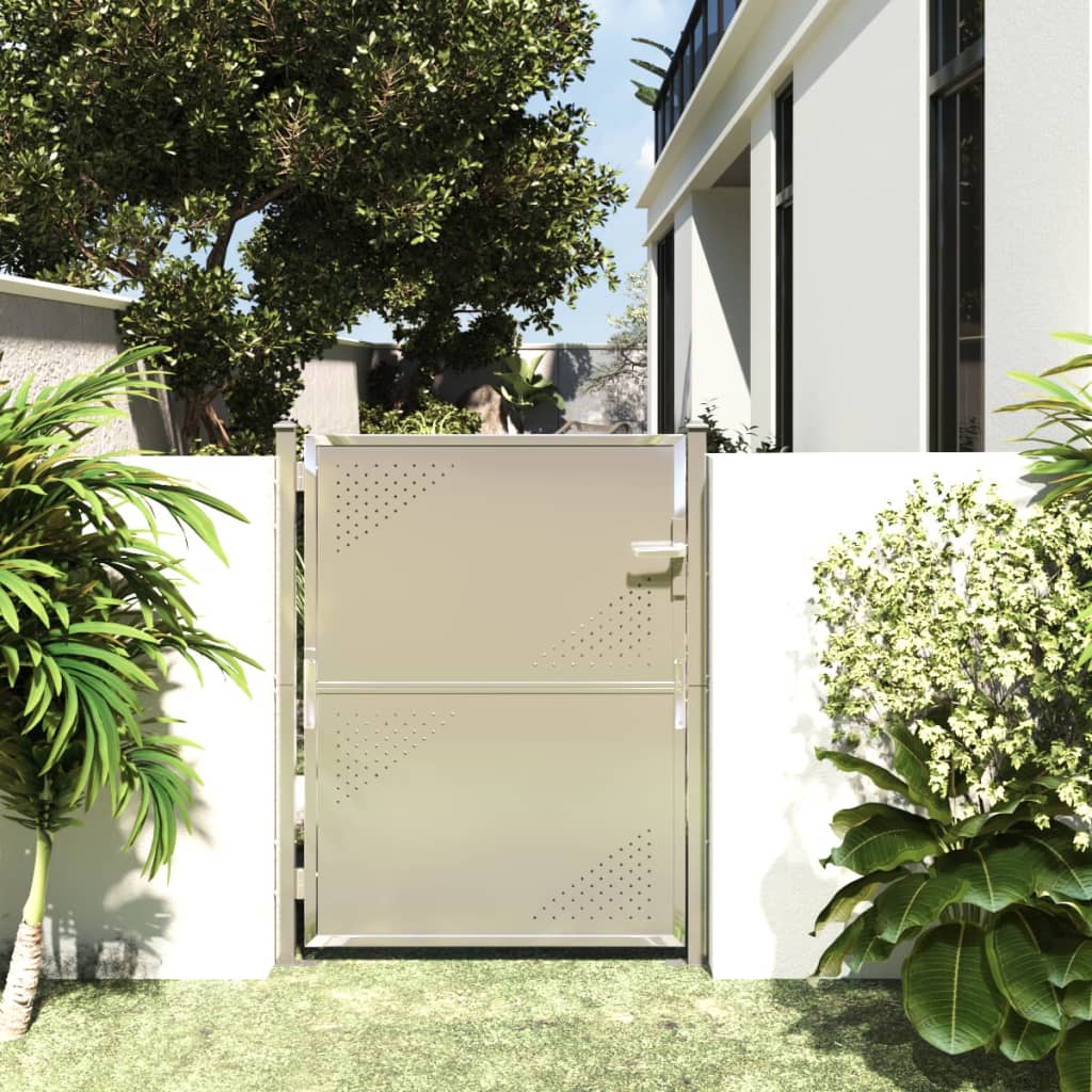 Garden Gate 100x125 cm Stainless Steel
