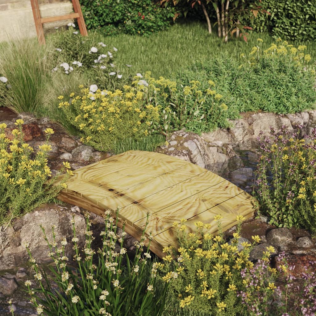 Garden Bridge 110x74 cm Impregnated Solid wood Pine