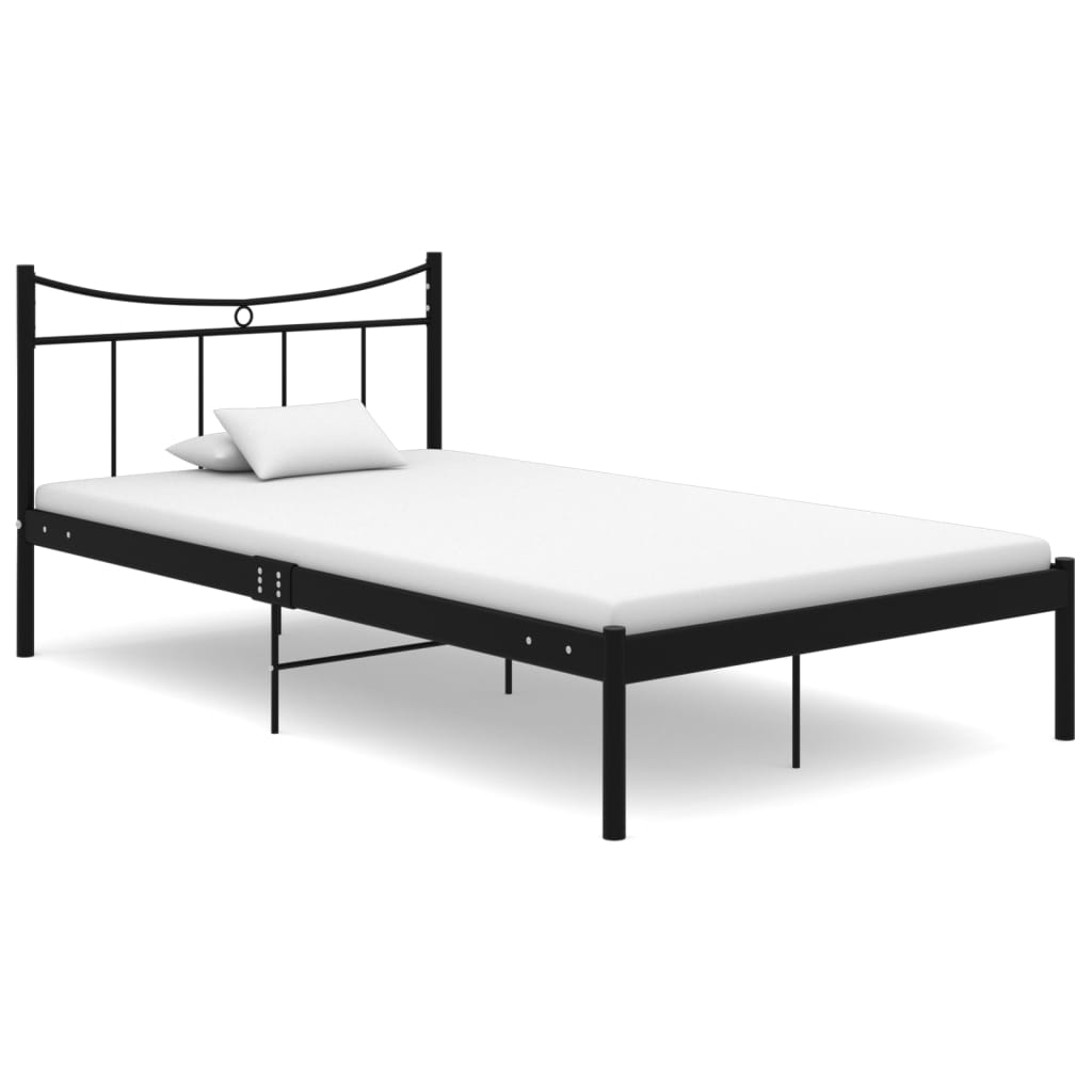 Bettgestell Schwarz Metall 120x200 cm